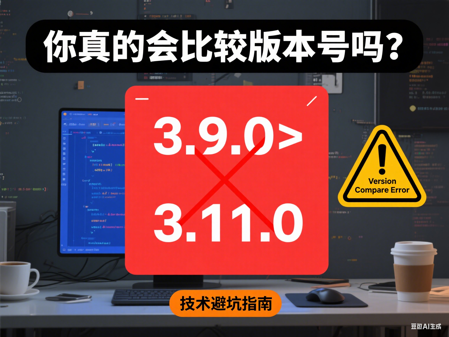 你真的会比较版本号吗？我因为"3.9.0 > 3.11.0"翻了车